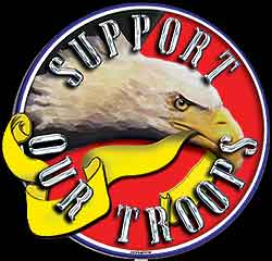 support our troops cooolart custom decal